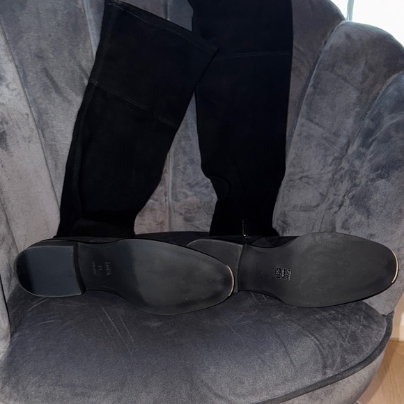 Coach Natalia Black Suede Over-the-Knee Boots - Picture 3 of 4